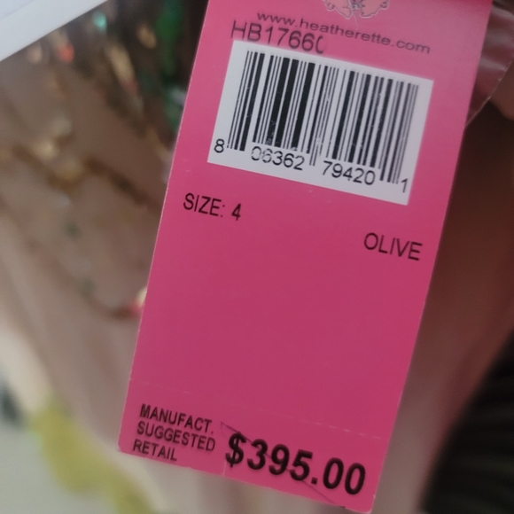 HEATHERETTE Dress Sequin Heart Mini Tinkerbell Runway Vintage Y2k Paris Hilton - Picture 8 of 14